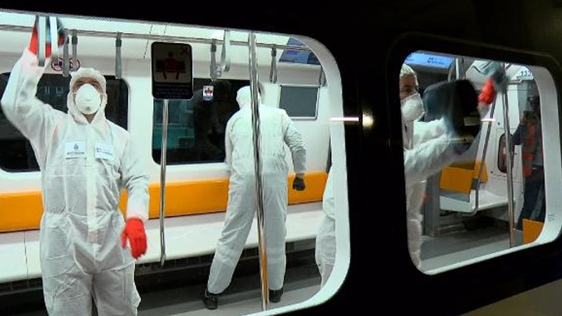 İstanbul'da metrolarda 'virüs' önlemi