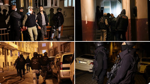 İstanbul'da 'PKK operasyonu': 5'i yabancı uyruklu 9 şüpheliden 8'i yakalandı