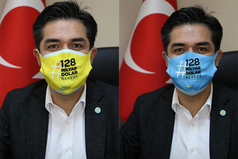 İYİ Parti '128 milyar nerede?' maskesi hazırladı