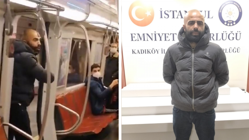 Kadıköy metrosunda bıçakla kadın yolcuyu tehdit eden Emrah Yılmaz tutuklandı