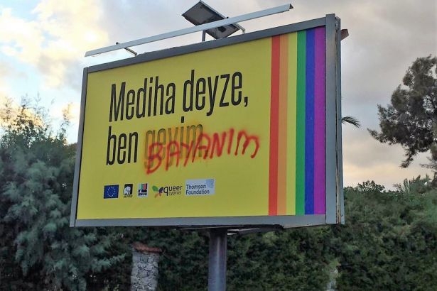 Kıbrıs'ta LGBTİ ilan panolarına saldırı!