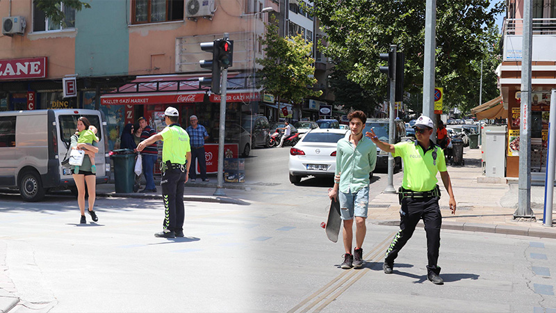 Kırmızı ışıkta geçtiği için para cezası kesilen yayadan polise: Hayırdır bayram harçlığı mı çıkarıyorsunuz?