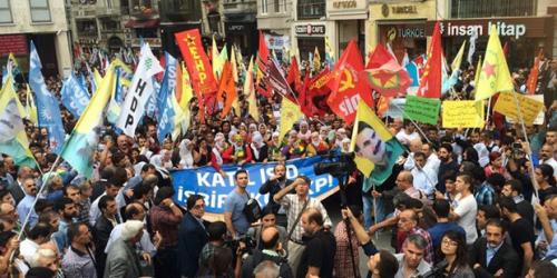 Kobane'ye destek yürüyüşü!