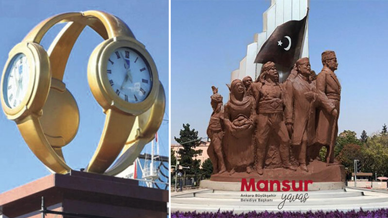 Kol saatinin yerine Atatürk konulacak