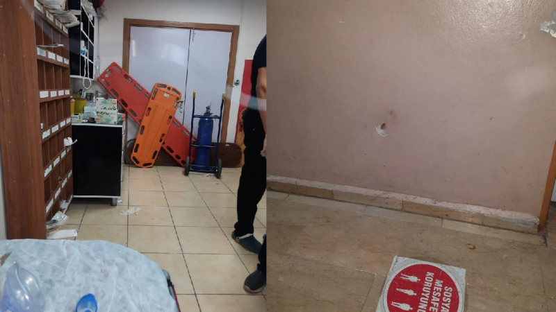 Lice’de ölen hastanın yakınları sağlık çalışanlarına saldırdı: Hastane savaş alanına döndü