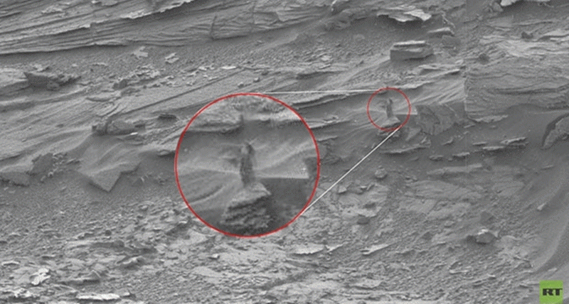 Mars'ta kadın görüntüsü!