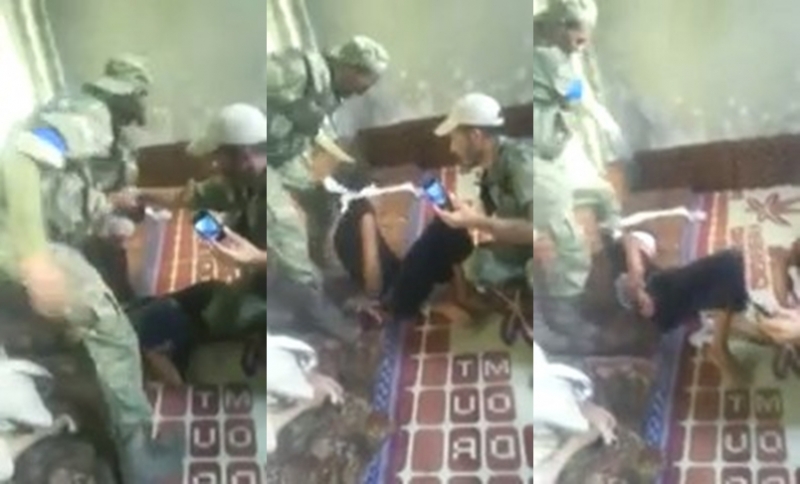 Mavi bantlı cihatçılar Suriyeli çocuğa işkence yaptı! 