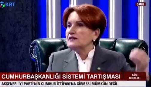 Meral Akşener: Cumhur İttifakına parlamenter sistem olmadan girmem