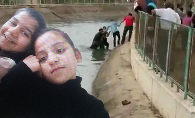 Mersin'de ikiz kız kardeşler sulama kanalına düştü: 1 ölü