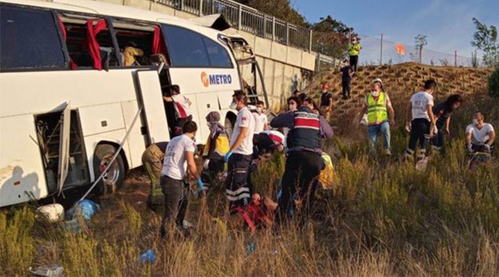 Metro Turizm'in otobüsü kaza yaptı: 5 ölü