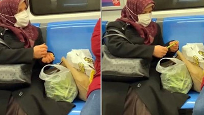 'Metroda fasulye ayıklayan teyze' sosyal medyada viral oldu: 