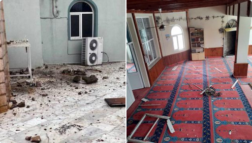 Muğla'da camiye yıldırım düştü