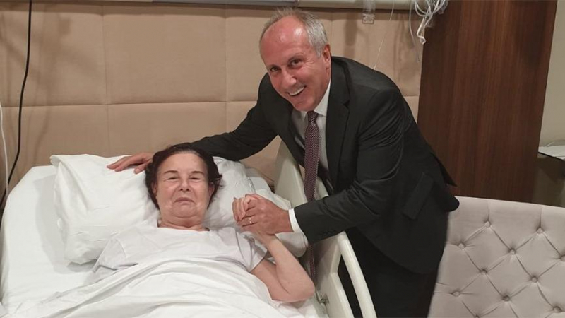 Muharrem İnce, Fatma Girik'i hastanede ziyaret etti