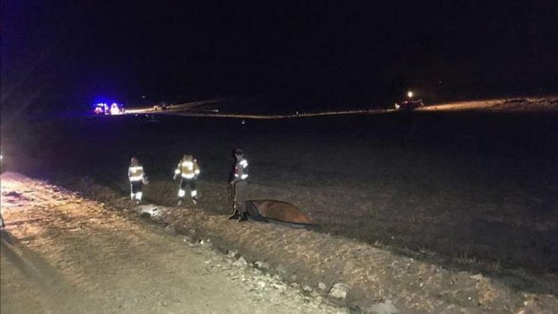 Nevşehir'de askeri uçak düştü