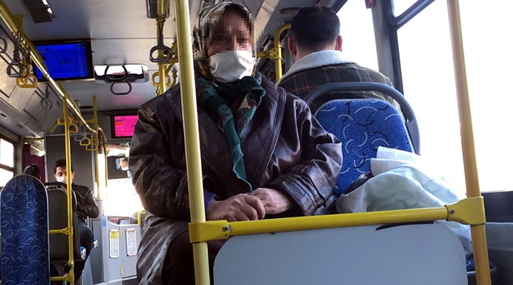 Otobüsten indirilmek istenen 65 yaş üstündeki kadın: Çalışmazsam açım