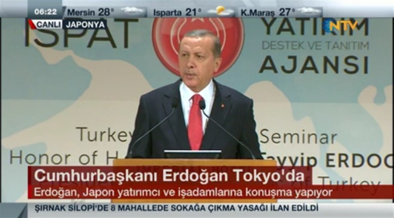 Erdoğan Japonya'da iş adamlarına konuştu!