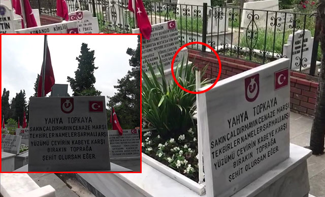 Samsun'da şehitlikteki Türk bayrağı ve direği çalan şahıslar: 'Alkollüydük'