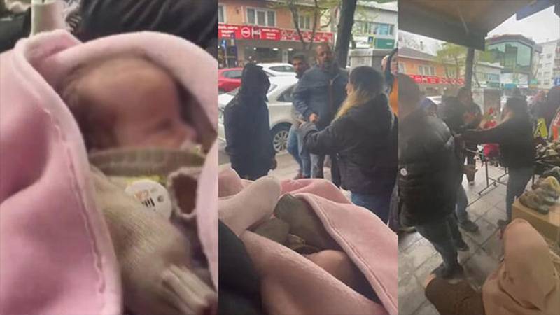 Sefaköy'de yere atıldığı iddia edilen bebek koruma altına alındı