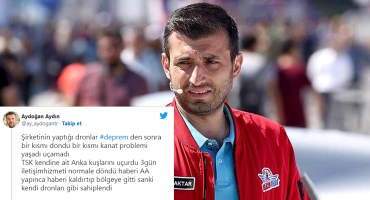 Selçuk Bayraktar'dan Aydın Aydoğan'a 
