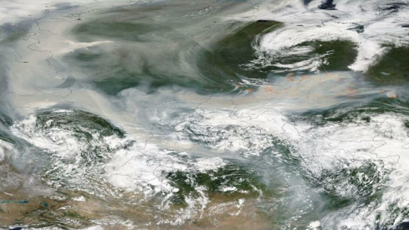 Sibirya'daki yangınlarında duman Kuzey Kutbu'na ulaştı