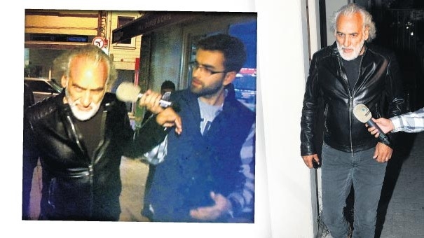 Sinan Çetin, polis öldüren oğluyla ilgili soru sorulunca kameramanı itti!