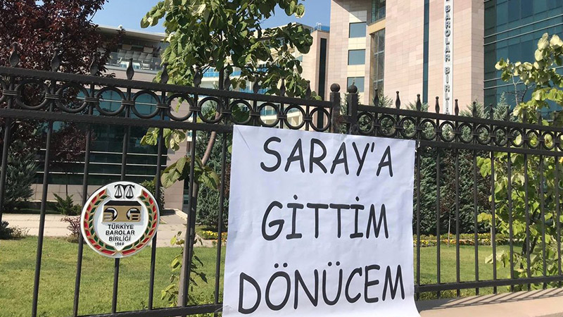 TBB önünde Metin Feyzioğlu tepkisi: 'Saraya gittim dönücem'