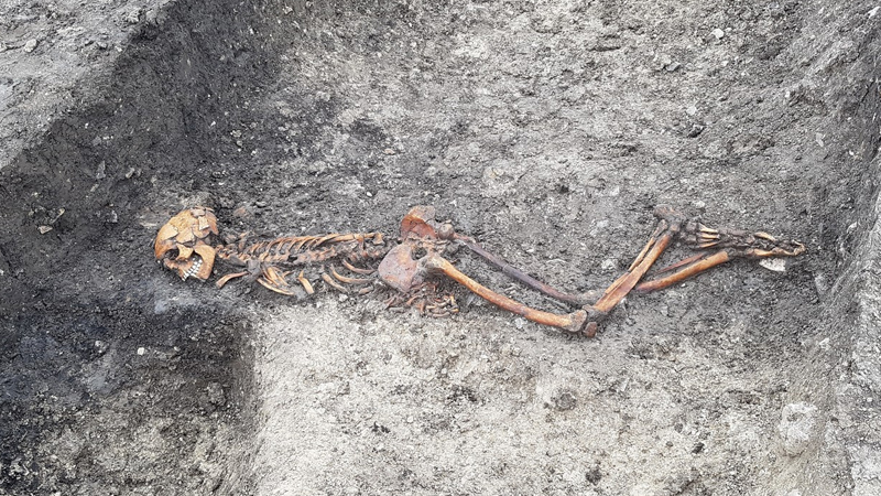 Tren kazısında 2 bin 500 yıllık cinayet ortaya çıktı
