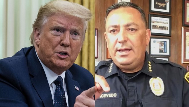Trump'a 'Çeneni kapat' diyen polis şefi eylemcilerle birleşme çağrısı yaptı