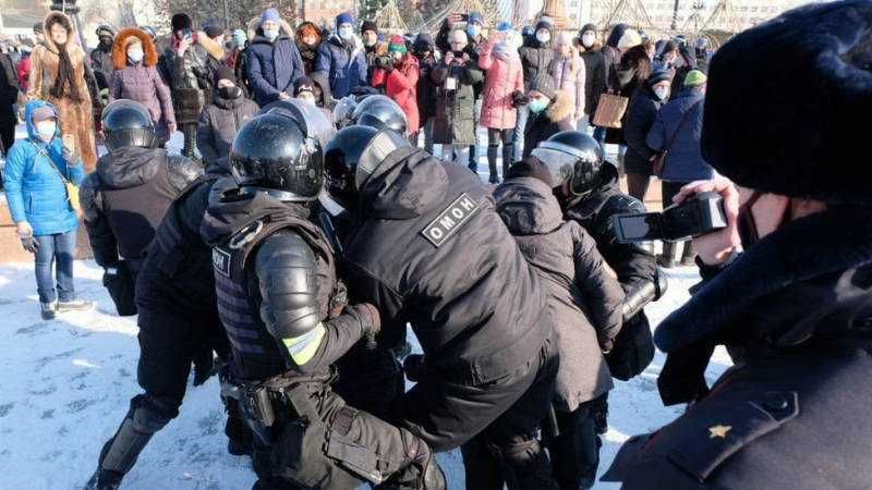 Tutuklu Rus muhalif protestosu: Çok sayıda kişi gözaltına alındı