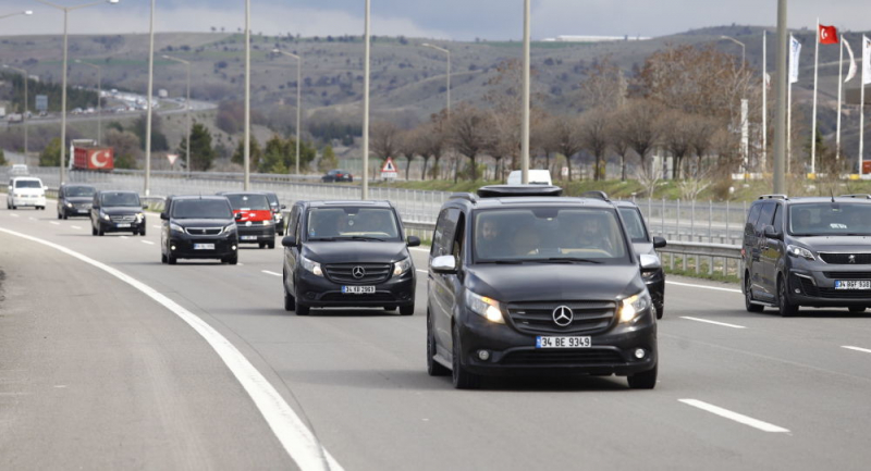 UBER sürücüleri 700 araçlık konvoyla Ankara'ya geldi