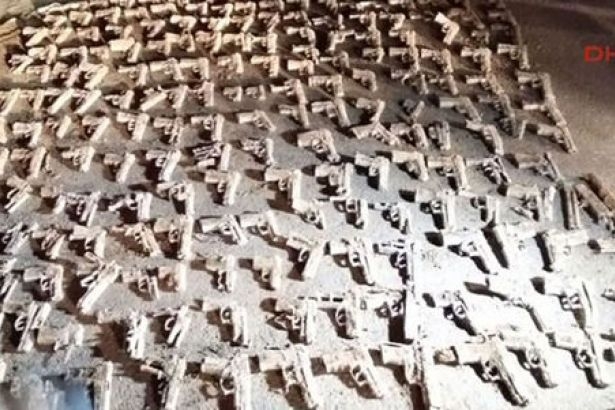 Üsküdar'da bulunan yüzlerce tabanca ile ilgili açıklama!