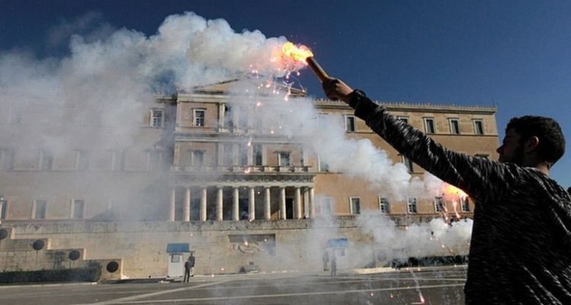 Yunanistan'da büyük grev!