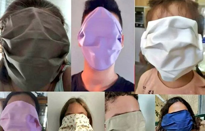 Yunanistan hükümeti yanlışlıkla yüzün tamamını kapatan maske dağıttı