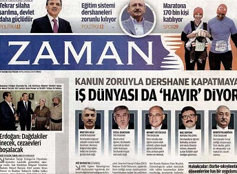 Erdoğan Zaman'a manşet olamadı!