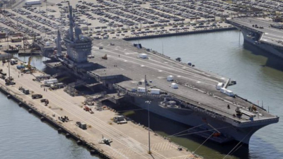 ABD Merkez Kuvvetler Komutanlığı, uçak gemisinin Hürmüz Boğazı üzerinden Basra Körfezi'ne girdiğini duyurdu