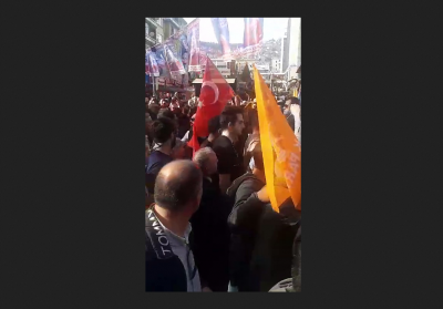 AKP'liler ile CHP'liler arasında gerginlik çıktı, polis müdahale etti