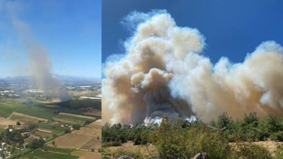 Antalya ve Manisa'da orman yangını: Yangınlar rüzgarın etkisiyle büyüdü!