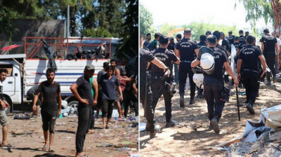 Antalya'da polis ve zabıtadan geri dönüşüm depolarına baskın