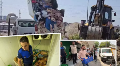 Avcılar'da 500 kilo çürümüş et depolayan Suriyeli'nin deposuna operasyon! Belediye çukur açıp gömdü