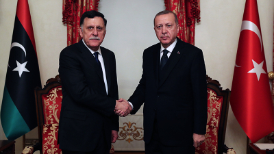 Cumhurbaşkanı Erdoğan, Libya Başbakanı Sarraj'la görüştü