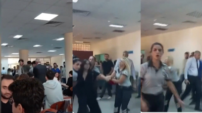 Dokuz Eylül Üniversitesi'nde yemek zammını protesto eden öğrenciler gözaltına alındı