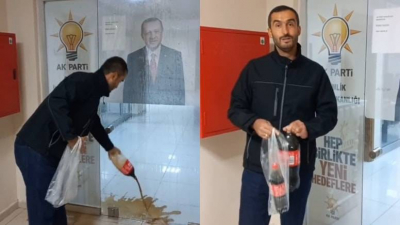 Erdoğan’ın fotoğrafının önünde kola dökülmesi Cumhurbaşkanı’na hakarete delil sayıldı