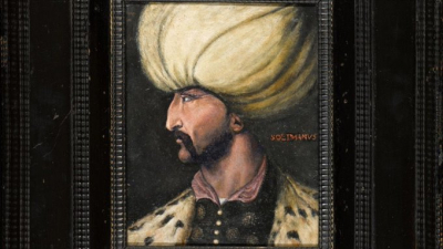 Kanuni Sultan Süleyman'ın portresi İBB'ye bağışlandı