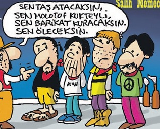 Salih Memecan'dan tepki çeken Gezi karikatürü!