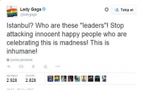 Onur Yürüyüşü'nde polis saldırısına Lady Gaga tepki gösterdi!