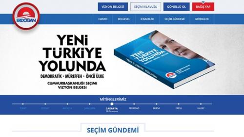 Erdoğan'a kişisel web sitesi!