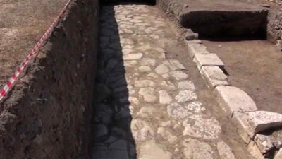 Sebastapolis Antik Kenti kazılarında 2 bin yıllık Roma yolu bulundu