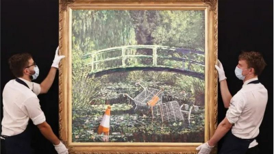 Sokak sanatçısının 'Monet tablosu' 10 milyon dolara satıldı