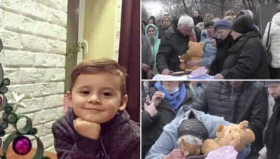 Ukrayna'ya ait İHA ile öldürülen 5 yaşındaki çocuk toprağa verildi